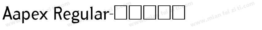 Aapex Regular字体转换